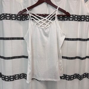 White Strappy Women's Top